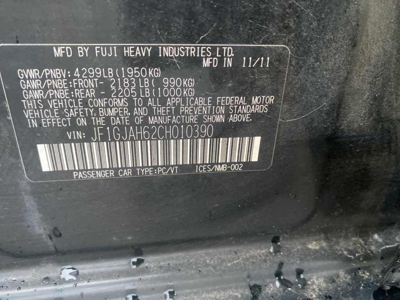 2012 Subaru IMPREZA LIMITED  - Photo #13