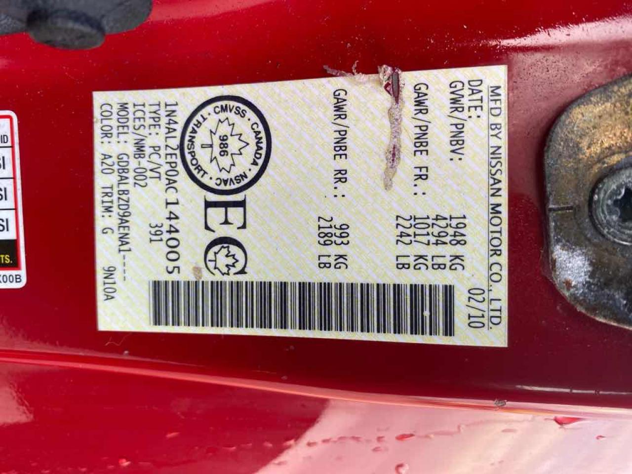 2010 Nissan Altima S - Photo #13