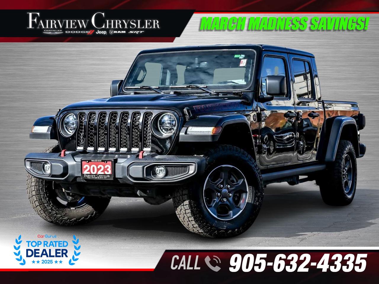 2023 Jeep Gladiator Rubicon LEATHER   TRAILER TOW   HEATED SEATS   LED Photo0