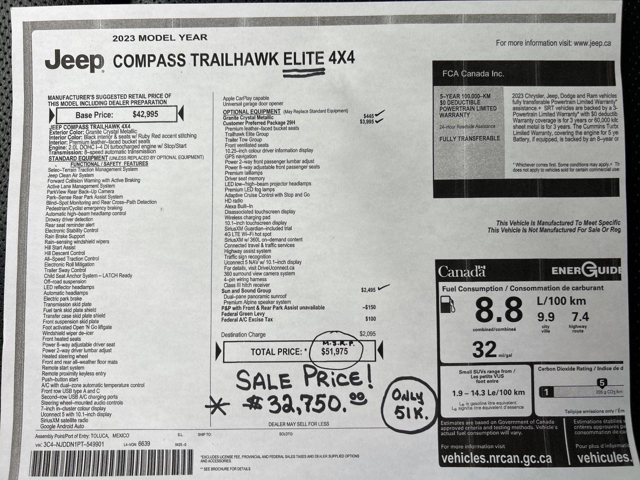 2023 Jeep Compass Trailhawk Elite ** WOW - WOW !! ** Photo