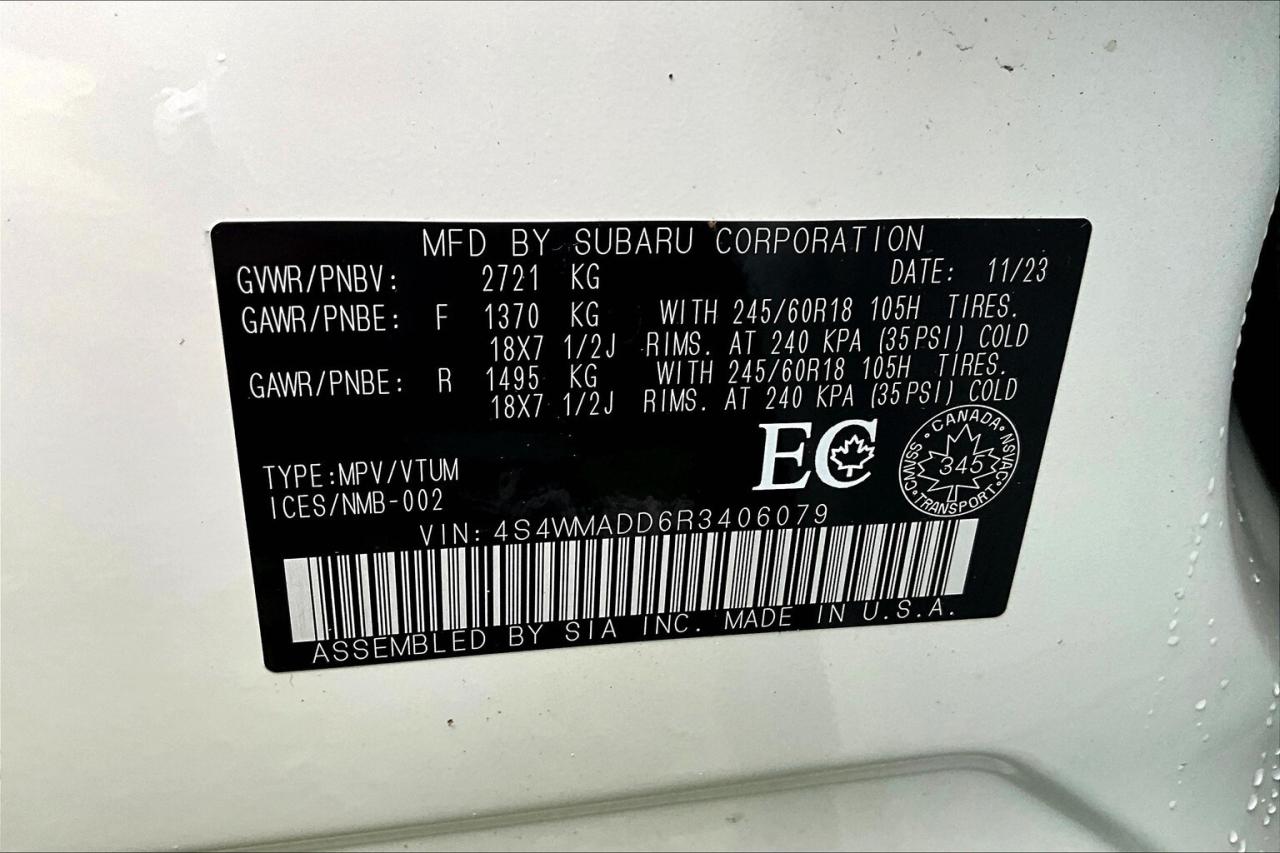 2024 Subaru ASCENT Touring AWD - CPO 3.99% FINANCING Photo