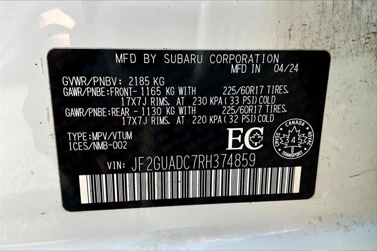 2024 Subaru Crosstrek Touring AWD - CPO 3.99% FINANCING Photo