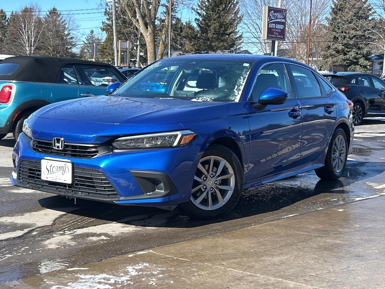 2022 Honda Civic Sedan EX/ROOF/HTD SEATS-WHEEL CALL NAPANEE 613-354-2100 Photo