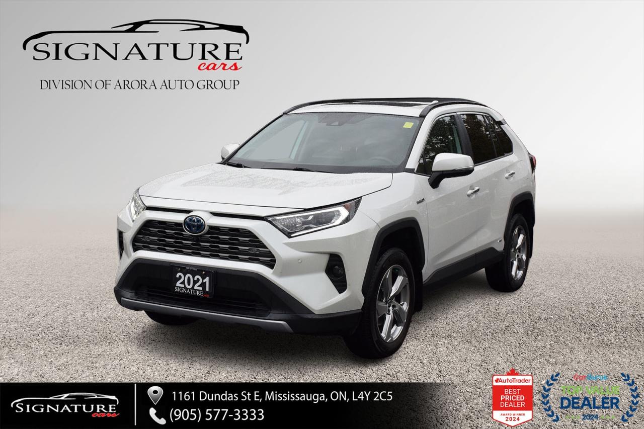 2021 Toyota RAV4 Hybrid LIMITED AWD / SUNROOF /LEATHER/ NAVI/CARPLAY/BSM Photo