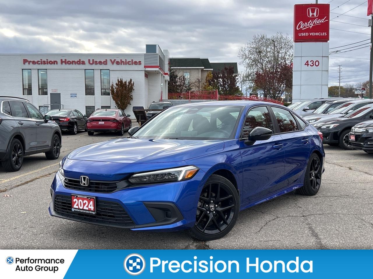 2024 Honda Civic Sedan Sport CarPlay Rear Cam Sunroof Heated Seats Photo0