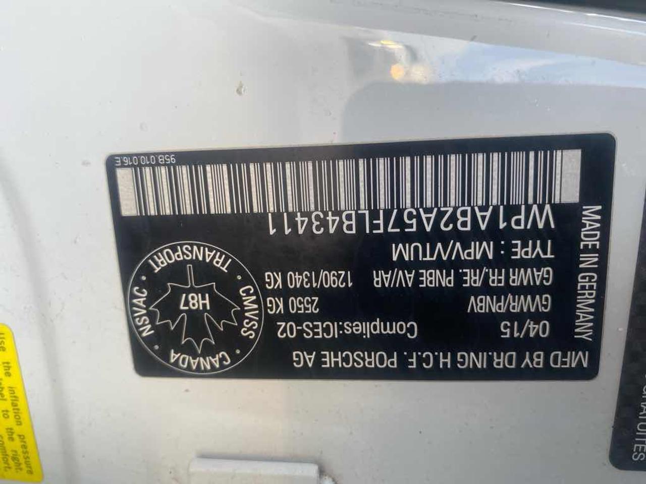2015 PORSCH MACAN S  Photo