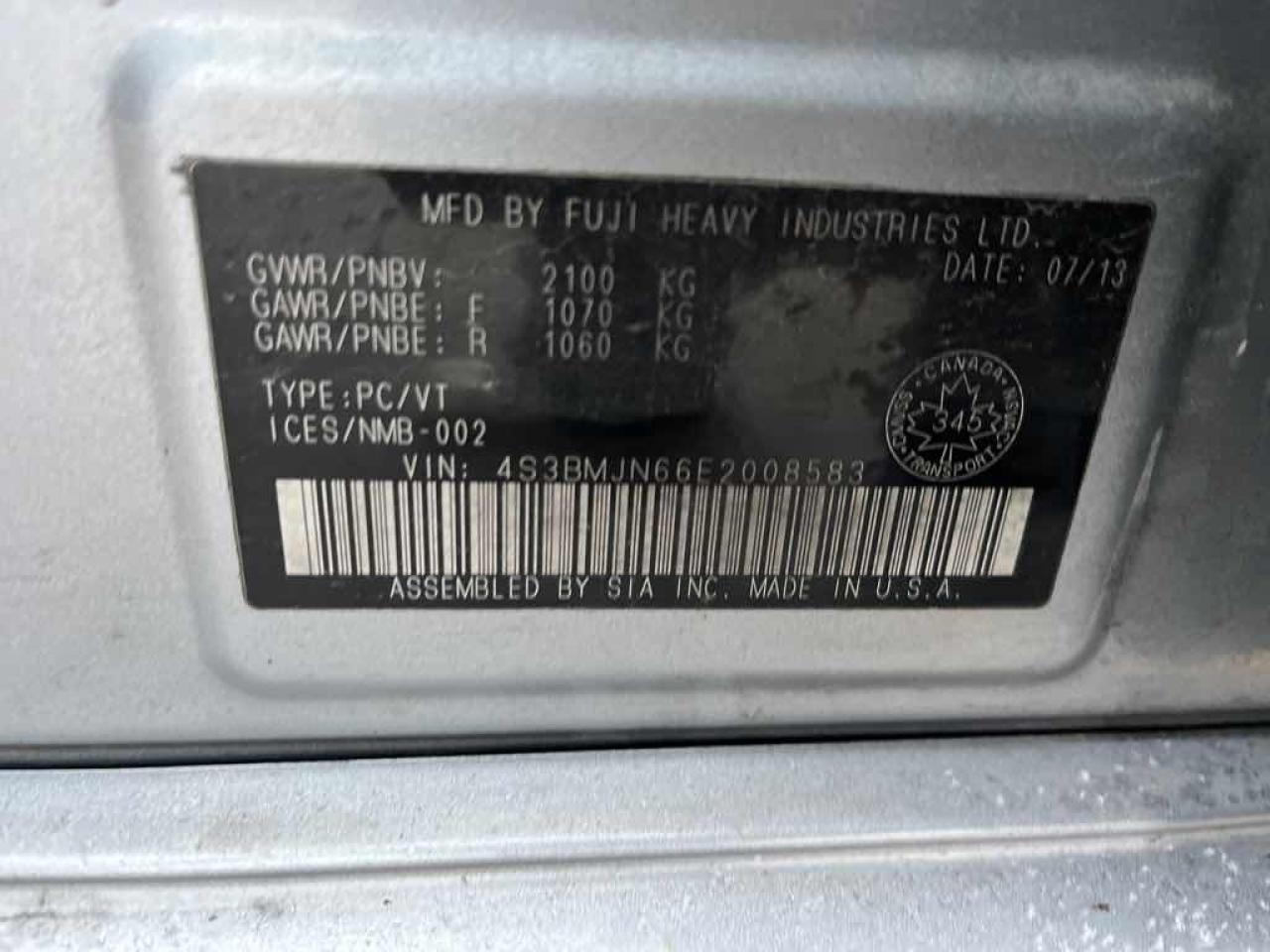 2014 Subaru LEGACY 3.6R LIMITE  - Photo #13