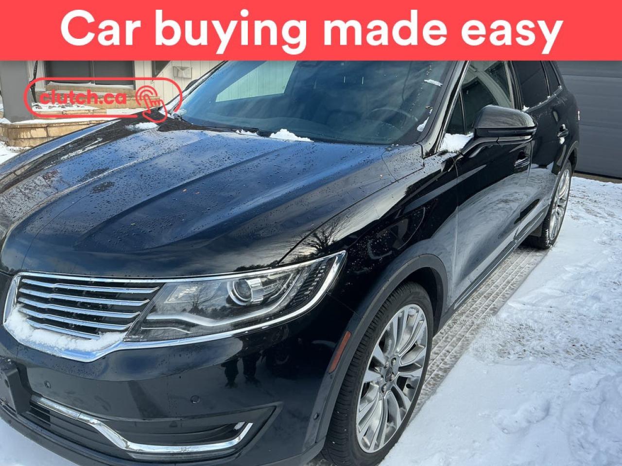Used 2016 Lincoln MKX Reserve AWD w/ Heated Front Seats, Rearview Camera, Cruise Control for sale in Toronto, ON