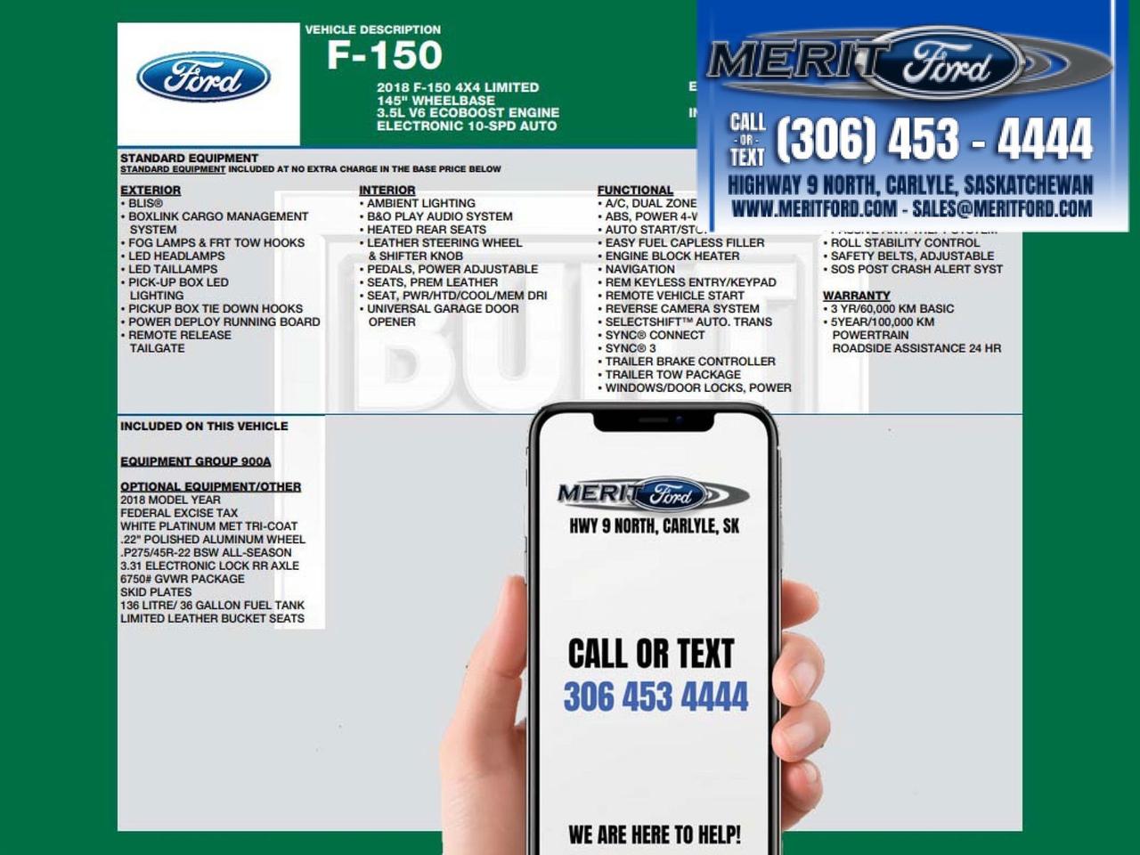 2018 Ford F-150 Limited 3.5L, 900A, Photo3