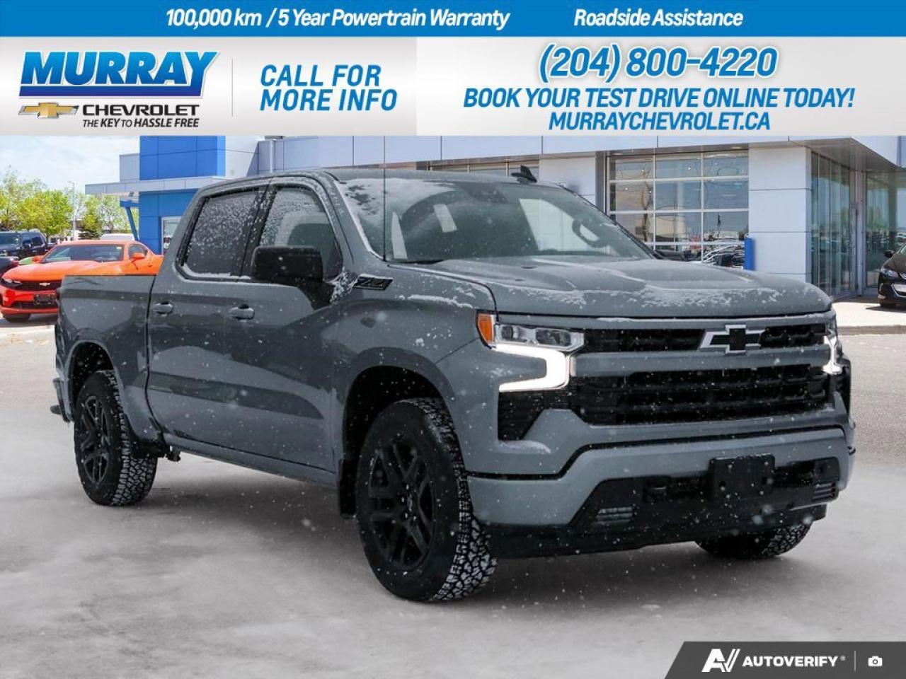 *ENGINE 5.3L ECOTEC3 V8* *TRANSMISSION 8-SPEED AUTOMATIC* *Z71 OFF-ROAD PACKAGE*  Experience the pinnacle of power and versatility with the 2026 Chevrolet Silverado 1500 RST, available now in Winnipeg. This Crew Cab Pickup is engineered for those who demand more from their vehicle, boasting a robust Gas V8 5.3L engine that delivers an impressive 355 horsepower and 518 Nm of torque. The sophisticated 8-speed automatic transmission ensures smooth and efficient power delivery, making every ride a pleasure whether youre towing, off-roading, or cruising through the city.  The Z71 Off-Road Package enhances your driving experience with features like Off-Road Suspension, Hill Descent Control, and skid plates, making it ideal for exploring the great outdoors. The Silverados bold Sterling Grey Metallic exterior is complemented by 20 high gloss black painted aluminum wheels, adding a touch of elegance to its rugged design. Inside, youll find Jet Black cloth seats with front bucket seating and a center console, ensuring both comfort and style.  Stay connected and secure with advanced technology including a Back-Up Camera, Bluetooth Connection, and Lane Keeping Assist. The Silverado also offers modern conveniences like Remote Engine Start, Heated Front Seats, and a Heated Steering Wheel for those chilly Winnipeg mornings. With the Chevrolet Silverado 1500 RST, youre ready for any adventure that comes your way.   Dealer Permit #1740