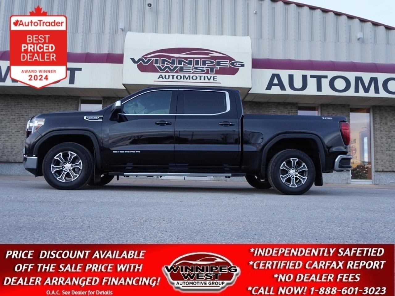 Used 2021 GMC Sierra 1500 GMC Black Beauty Crew Cab SLE X31 Package for sale in Headingley, MB