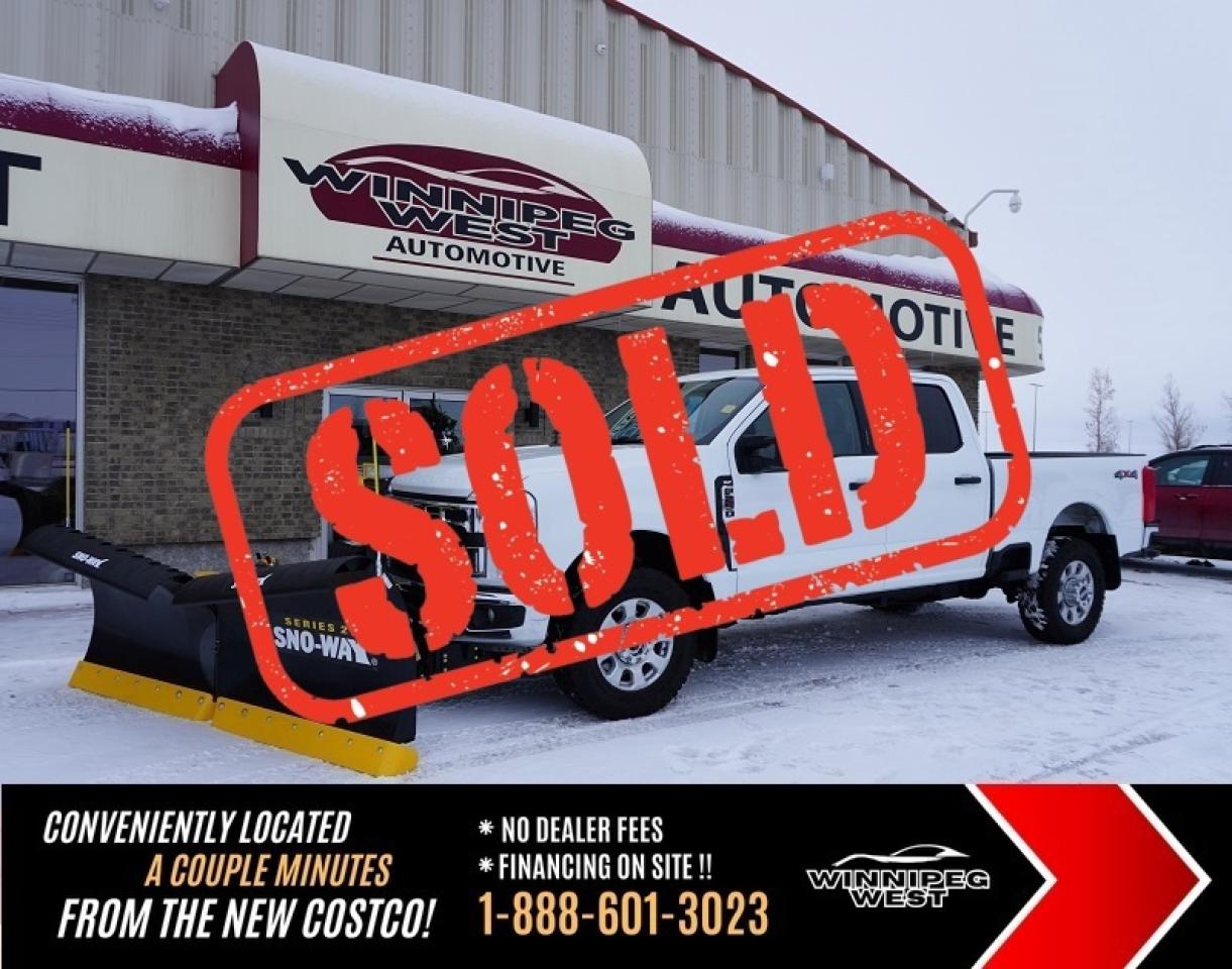*** Dealer arranged financing on site! Quick, Simple,  no calls or waiting on bank appointments required!! Drive away today ***   NO ADMINISTRATION FEES!!
  
***ATTENTION SNOW CONTRACTORS, FULLY RIGGED UP SNOW PLOW TRUCK READY TO WORK TODAY***     

2023 Ford F-250 XLT Premium 4x4  Crew Cab | 6.5-ft Box | Super Clean & Loaded including Buckets and console Truck!

Heres a rare chance to own a 2023 Ford F-250 XLT Premium 4x4 Crew Cab that checks all the boxes  powerful, comfortable, and equipped with the desirable XLT Premium Package. WITH BRAND NEW SNO-WAY Flared 29VHD Series 2 Snowplow 96-inch Blade with Down Pressure (over $16,000 Value) Featuring NEW wireless multifunction hand held remote control, PLUS  EQUIPPED WITH THE NEW POWERFUL 7.3L V8, THE NEW 10-SPEED TRANSMISSION. With the full-size Crew  ab and versatile 6.5-ft box, this truck is perfect for families, contractors, towers, and anyone who wants heavy-duty performance with upgraded comfort.

This truck is super clean, proudly owned, and in excellent condition inside and out, and is already set-up with a BRAND NEW SNO-WAY PLOW!!!

XLT Premium Package Highlights:

- 12-inch SYNC 4 touchscreen with Apple CarPlay/Android Auto
- Dual-zone automatic climate control
- Power-adjustable pedals
- LED bed lighting
- Remote start
- Power sliding rear window with defrost
- Upgraded interior trim & materials
- Remote Start
- Remote keyless entry
- Reverse camera
- Trailer brake controller
- Trailer sway control 
- Securicode keyless entry
- SOS Post crash alert system
- FULLY SET-UP WITH WIRELESS SNO-WAY Flared 29VHD Series 2 Snowplow 96 Blade (over $15,000 Value)

This truck comes loaded with the features buyers want in a dependable heavy-duty pickup. The spacious Crew Cab comfortably seats 5 adults, making it ideal for work crews or family use, while the 6.5-ft short box offers the perfect balance of cargo space and easy maneuverability. Under the hood is the legendary 7.3L Godzilla V8 paired with a smooth 10-speed TorqShift automatic transmission, delivering excellent power, proven durability, and strong towing capability. 

The 4&times;4 system with selectable drive modes lets you handle any road or job site with confidence. Its equipped with practical towing tech including a factory trailer brake controller, power/heated tow mirrors, and a heavy-duty suspension with a fully boxed steel frame for maximum stability. For safety and convenience, youll enjoy a backup camera with rear parking sensors, fog lights, automatic high beams, Bluetooth connectivity, USB ports, and steering-wheel audio controls. Overall, its a rugged, reliable truck built to work hard and drive comfortably.

The 2023 Ford F250 XLT Premium  provides big power without the extra maintenance and running costs of a diesel, making it an excellent choice for towing RVs, boats, equipment, sled trailers, or work gear. Its built tough enough for job sites yet refined and comfortable enough for long family road trips, giving you a truck that truly does it all.


Comes with a Manitoba Safety Certification, and we have many Extended Powertrain warrantys available on your vehicle purchase up to 10-year coverage (on eligible vehicles see dealer for details). Financing on site with Zero down financing OAC. Trades accepted. View at Winnipeg West Automotive Group, 5195 Portage Ave. (only a couple of minutes past the new Costco) Dealer permit # 6007, Call now 1(888) 601-3023. This Car is located in Winnipeg Manitoba,  however we can have it shipped anywhere in North America relatively inexpensively.