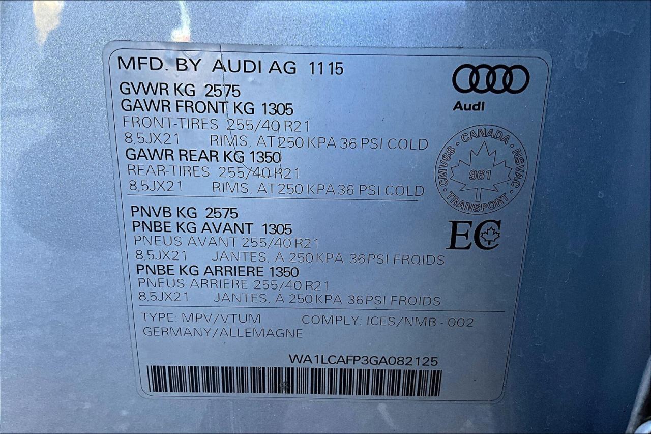 2016 Audi SQ5 Technik 3.0T | AS IS | AWD Photo