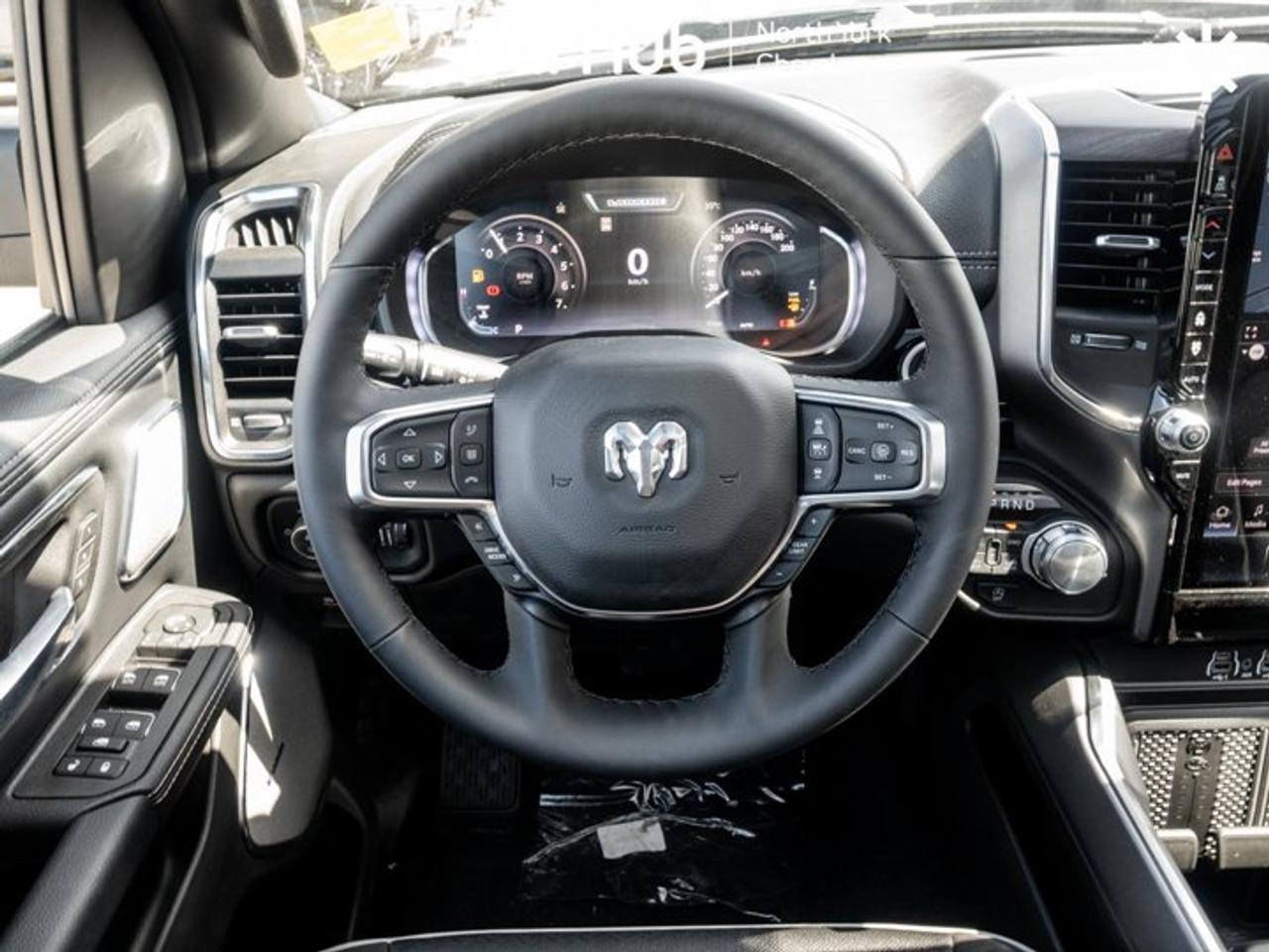 2026 RAM 1500 Laramie Crew Cab 5'7'' Box Panoramic Sunroof  19-Speaker Harman Kardon Audio System Tonneau Cover Photo