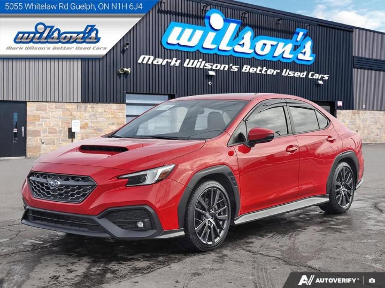 Used 2023 Subaru WRX Sport-tech | 6-Speed Manual | Nav | Sunroof | Harman Kardon | Ultrasuede Seats | CarPlay and More ! for sale in Guelph, ON