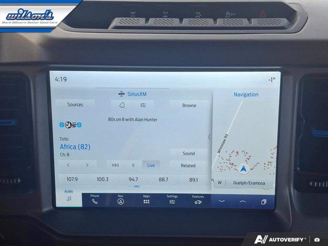 2023 Ford Bronco Outer Banks Sasquatch | 360 Camera | Adaptive Cruise Control | Heated Steering & More ! Photo