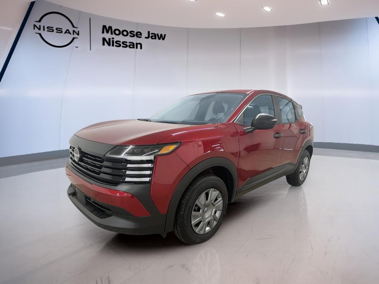 Experience the versatility and modern design of the brand new 2026 Nissan Kicks S, available now at Moose Jaw Nissan in Moose Jaw. With its vibrant red exterior and sleek black interior, this compact crossover is engineered for those who value efficiency, comfort, and advanced technology. The Kicks S is powered by a 2.0L DOHC 4-cylinder engine paired with an Xtronic CVT (Continuously Variable Transmission), delivering smooth performance and excellent fuel economy. Traction intégrale (all-wheel drive) ensures confident handling in all weather conditions, making it a smart choice for Canadian roads.

TRUCK FEATURES
»» All-wheel drive for enhanced road grip
»» 2.0L DOHC 4-cylinder engine for efficiency
»» Xtronic CVT for seamless gear changes
»» Compact size for urban manoeuvrability

ADVANCED SAFETY FEATURES
»» Comprehensive airbag system for occupant protection
»» Advanced traction control for improved stability
»» Anti-lock braking system for safer stops
»» Electronic brake force distribution for balanced braking

PERFORMANCE AND EFFICIENCY
»» 2.0L engine balances power and fuel savings
»» Xtronic CVT maximizes smooth acceleration
»» All-wheel drive enhances year-round confidence
»» Engineered for city and highway versatility

COMFORT AND CONVENIENCE
»» Spacious cabin with thoughtful layout
»» Easy-to-use climate controls
»» Height-adjustable drivers seat
»» Power windows and door locks

TECHNOLOGY AND CONNECTIVITY
»» Modern infotainment system integration
»» USB port for device charging
»» Bluetooth hands-free capability
»» Clear digital display for essential information

CARGO SPACE
»» Flexible rear cargo area for daily needs
»» Split-folding rear seats for extra storage
»» Flat load floor for easy packing
»» Ample space for shopping or gear

WHAT OTHER OWNERS LIKE
»» Efficient fuel consumption for daily commutes
»» Confident traction in changing weather
»» User-friendly controls and layout
»» Roomy interior for passengers and cargo

This 2026 Nissan Kicks Ss VIN is: 3N8AP6BBXTL347154.