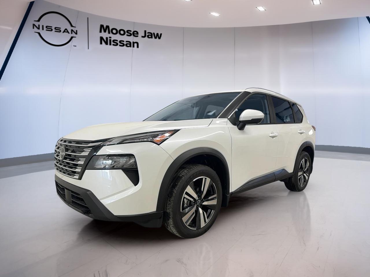 Experience the future of driving with the brand new 2026 Nissan Rogue Sv Moonroof, now available at Moose Jaw Nissan in Moose Jaw. Finished in Everest White with a unique blue interior, this all-wheel drive SUV blends modern design and innovative engineering. Its advanced turbocharged 1.5L engine and Xtronic CVT with paddle shift deliver a refined, responsive ride.

FEATURES OF THE Rogue Sv Moonroof  
»» Panoramic moonroof for enhanced cabin ambience  
»» All-wheel drive for confident year-round traction  
»» Xtronic CVT with paddle shift for smooth control  
»» Distinctive Everest White exterior and blue interior  

ADVANCED SAFETY FEATURES  
»» Comprehensive airbag system for occupant protection  
»» Advanced traction control for added stability  
»» Anti-lock braking system for controlled stops  
»» Rearview camera for easier parking manoeuvres  

PERFORMANCE AND EFFICIENCY  
»» 1.5L DOHC turbocharged 3-cylinder engine  
»» Direct injection for improved fuel efficiency  
»» All-wheel drive for enhanced road grip  
»» Xtronic CVT for seamless power delivery  

COMFORT AND CONVENIENCE  
»» Spacious seating for five adults  
»» Panoramic moonroof brightens the interior  
»» Ample legroom for front and rear passengers  
»» User-friendly controls within easy reach  

TECHNONOLGY AND CONNECTIVITY  
»» Paddle shifters for a sportier driving experience  
»» Intuitive infotainment system for easy access  
»» Multiple USB charging ports for device convenience  
»» Bluetooth hands-free communication capability  

CARGO SPACE  
»» Generous rear cargo area for luggage  
»» Split-folding rear seats for flexible storage  
»» Low lift-over height for easy loading  
»» Hidden storage compartments for valuables  

WHAT OTHER OWNERS LIKE  
»» Smooth, quiet ride quality on highways  
»» Confident all-wheel drive performance in winter  
»» Spacious interior with practical cargo solutions  
»» Modern styling with premium moonroof feature  

This 2026 Nissan Rogue Sv Moonroofs VIN is: JN8BT3BB5TW088386.