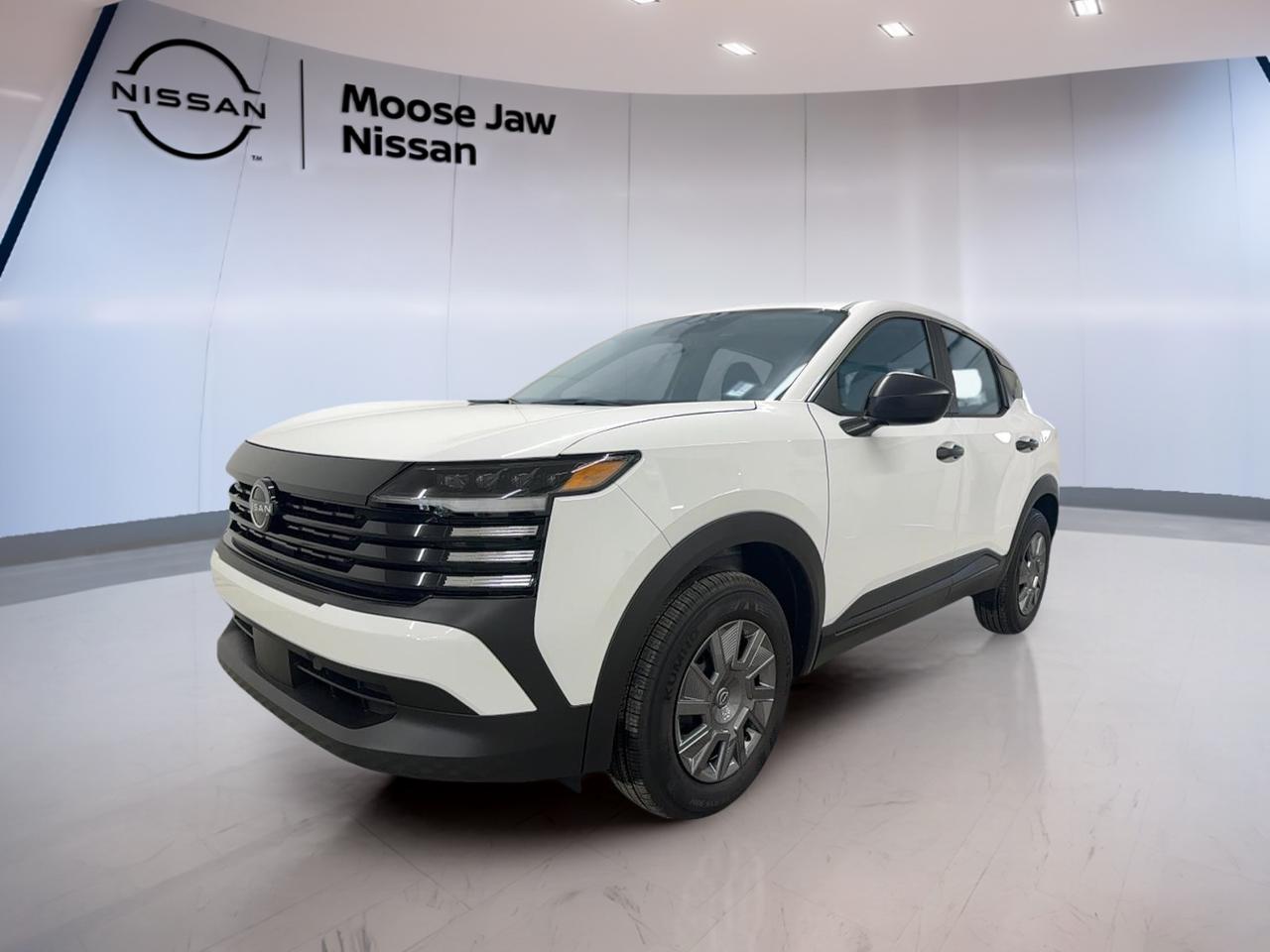 Experience the future of urban driving with the brand new 2026 Nissan Kicks S, now available at Moose Jaw Nissan. This compact SUV, finished in a crisp White exterior with a unique Blue interior, is engineered for Canadian roads and lifestyles. With advanced all-wheel drive, a fuel-efficient 2.0L DOHC 4-cylinder engine, and seamless Xtronic CVT transmission, every drive is smooth and confident.

TRUCK FEATURES
»» All-wheel drive for enhanced road grip
»» 2.0L DOHC 4-cylinder engine performance
»» Xtronic CVT for smooth power delivery
»» Compact SUV versatility for city and highway

ADVANCED SAFETY FEATURES
»» Comprehensive airbag system for occupant protection
»» Anti-lock braking system for controlled stops
»» Vehicle stability control for added confidence
»» Tire pressure monitoring for safer journeys

PERFORMANCE AND EFFICIENCY
»» 2.0L engine balances power and efficiency
»» All-wheel drive for challenging road conditions
»» Xtronic CVT ensures seamless gear changes
»» Engineered for responsive urban handling

COMFORT AND CONVENIENCE
»» Spacious cabin with modern Blue interior
»» Easy-entry height for daily use
»» Ergonomic controls for driver comfort
»» Air conditioning for year-round comfort

TECHNOLOGY AND CONNECTIVITY
»» User-friendly infotainment display
»» Integrated Bluetooth for hands-free calls
»» USB ports for charging devices
»» Audio system for in-cabin entertainment

CARGO SPACE
»» Flexible rear cargo area for luggage
»» Split-folding rear seats for larger items
»» Ample storage for daily essentials
»» Easy-access liftgate for loading convenience

WHAT OTHER OWNERS LIKE
»» Confident all-wheel drive in all seasons
»» Practical size for city and highway
»» Smooth and efficient Xtronic CVT transmission
»» Comfortable, modern interior design

This 2026 Nissan Kicks Ss VIN is: 3N8AP6BB8TL347363.