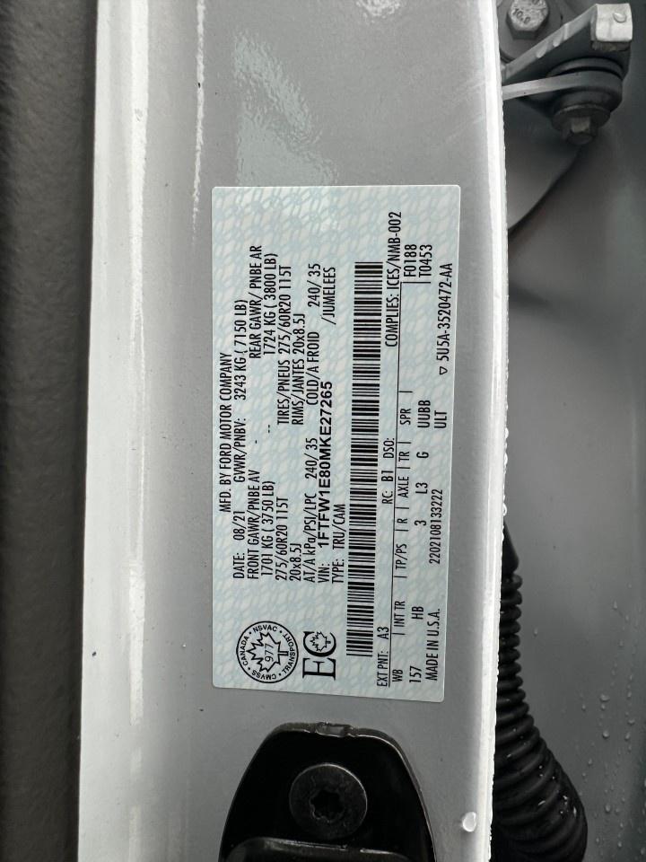 2021 Ford F-150 Lariat 4WD SuperCrew 6.5' Box Photo