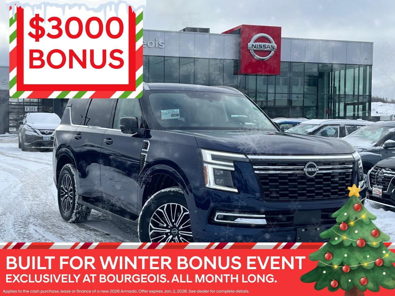 New 2026 Nissan Armada 4X4 PLATINUM for sale in Midland, ON