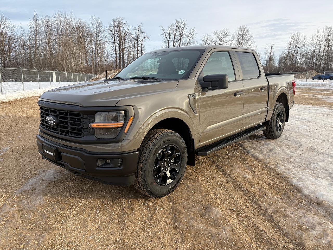 <p data-start=91 data-end=127><strong data-start=91 data-end=127>2025 Ford F-150 STX &ndash; Marsh Grey</strong></p><p data-start=129 data-end=682>The 2025 Ford F-150 STX in Marsh Grey blends practical features with modern technology and robust capability. Its exterior highlights include daytime running lights, LED fog lamps, privacy glass in the rear, black-and-grey grille, LED reflector headlights with auto high-beam functionality, fully boxed steel frame, pickup box tie-down hooks, power tailgate lock, easy fuel capless filler, 18 black-painted aluminum wheels, and curve control. Wipers are front intermittent, and a trailer sway control system is included for enhanced towing stability.</p><p data-start=684 data-end=1061>Inside, this SuperCrew&reg; offers comfort and convenience with unique cloth 40/console/40 seats, tilt-and-telescoping steering wheel, dual sunvisors, illuminated entry, and dual-zone electronic controls. Technology features include SYNC4 with EVR and 12 screen, FordPass Connect, reverse sensing system, rear view camera, and tow/haul package for optimized driving and utility.</p><p data-start=1063 data-end=1569>Safety and driver-assist features are comprehensive, including lane-keeping system, BLIS with cross-traffic alert, Pre-Collision Assist with Automatic Emergency Braking (AEB), tire pressure monitoring system, advancedTrac&reg; with roll stability control, post-collision braking, high-mount center stop lamp, perimeter alarm, and Safety Canopy&reg; airbags. The vehicle also includes selectShift automatic transmission for flexible drive modes, Class IV trailer hitch, and Auto Hold for convenience during stops.</p>