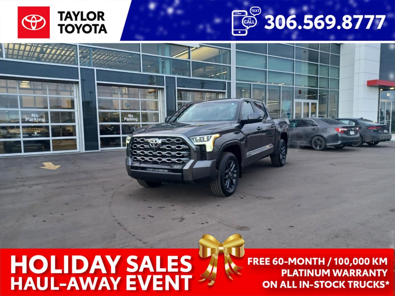 New 2026 Toyota Tundra FREE 60-Month / 100,000 km Platinum Warranty on all In-Stock 2026 Tundra Models for sale in Regina, SK