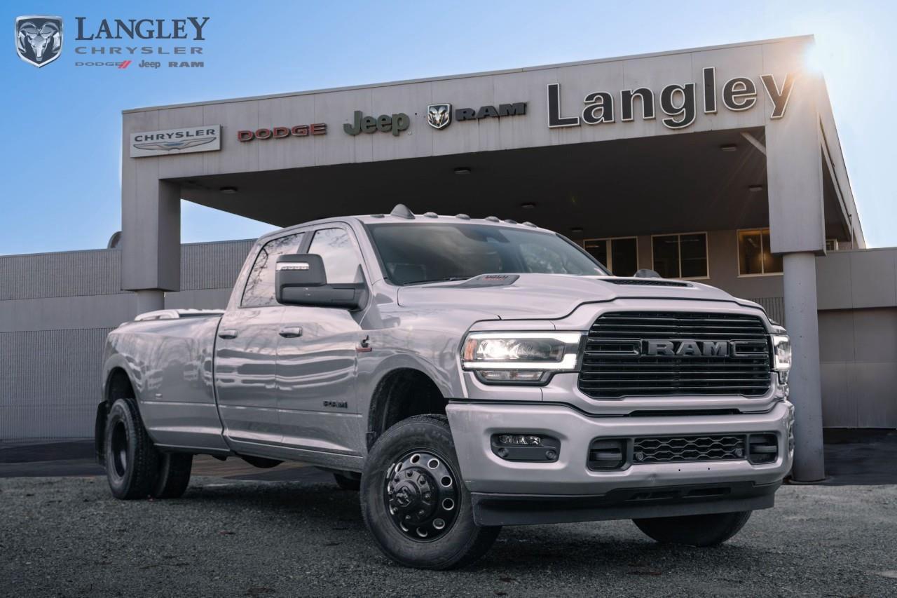 <p>2024 Ram 3500 Diesel</p><p>The heavy-duty leader, built for extreme commercial or recreational towing with powerful Cummins Turbo Diesel engine options.</p><ul><li><p><strong>Standard Diesel Engine:</strong> 6.7L Cummins® Turbo Diesel I6</p></li><li><p><strong>Standard Diesel Horsepower:</strong> 370 hp @ 2,800 rpm</p></li><li><p><strong>Max Diesel Torque:</strong> Available 1,075 lb-ft (with High-Output Cummins)</p></li><li><p><strong>Max Towing:</strong> Up to 37,090 lbs (with High-Output Diesel and proper configuration)</p></li><li><p><strong>Max Payload (Diesel):</strong> Up to 6,830 lbs (with Standard Output Diesel)</p></li></ul><p>Come book a test drive at Langley Chrysler, conveniently located in Langley, British Columbia.</p>

<p>*All prices plus applicable taxes, applicable environmental recovery charges, documentation of $599 and full tank of fuel surcharge of $76 if a full tank is chosen. <br />Other protection items available that are not included in the above price:<br />Tire & Rim Protection and Key fob insurance starting from $599<br />Service contracts (extended warranties) for coverage up to 7 years and 200,000 kms starting from $599<br />Custom vehicle accessory packages, mudflaps and deflectors, tire and rim packages, lift kits, exhaust kits and tonneau covers, canopies and much more that can be added to your payment at time of purchase<br />Undercoating, rust modules, and full protection packages starting from $199<br />Financing Fee of $500 when applicable<br />Flexible life, disability and critical illness insurances to protect portions of or the entire length of vehicle loan</p>