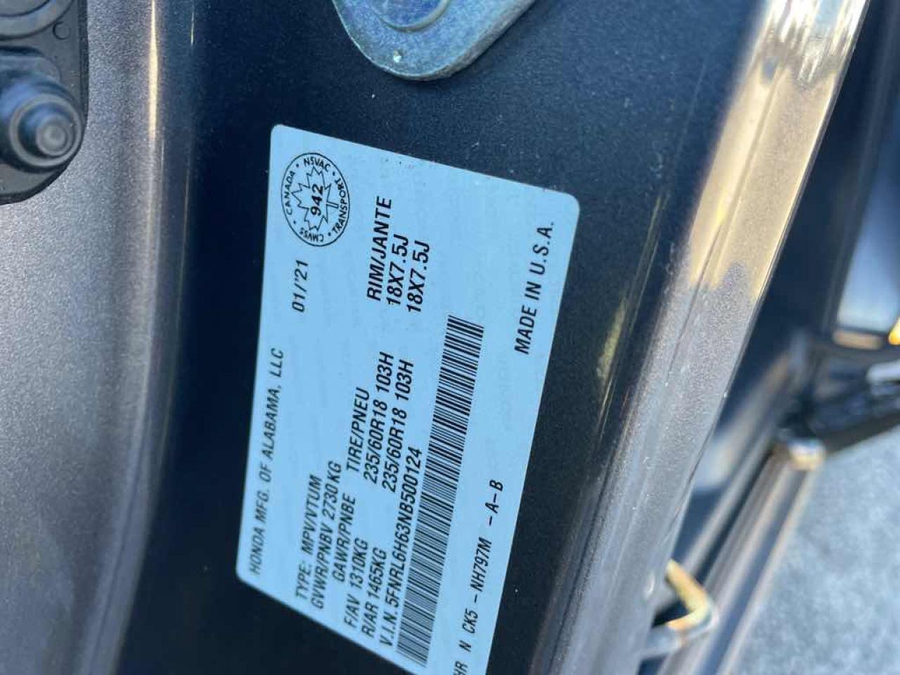 2022 Honda Odyssey EXL - Photo #13