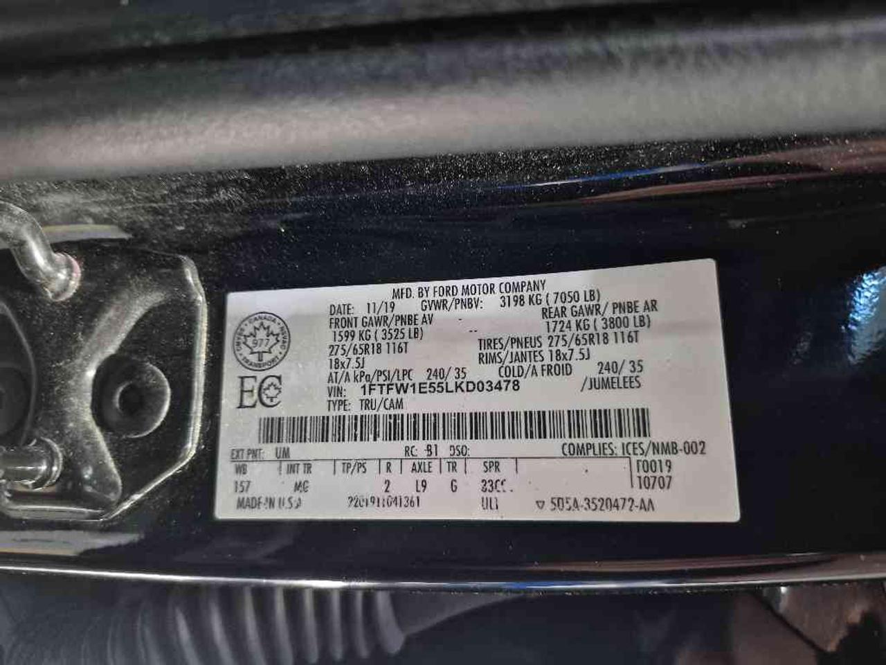 2020 Ford F-150 SUPERCREW Photo
