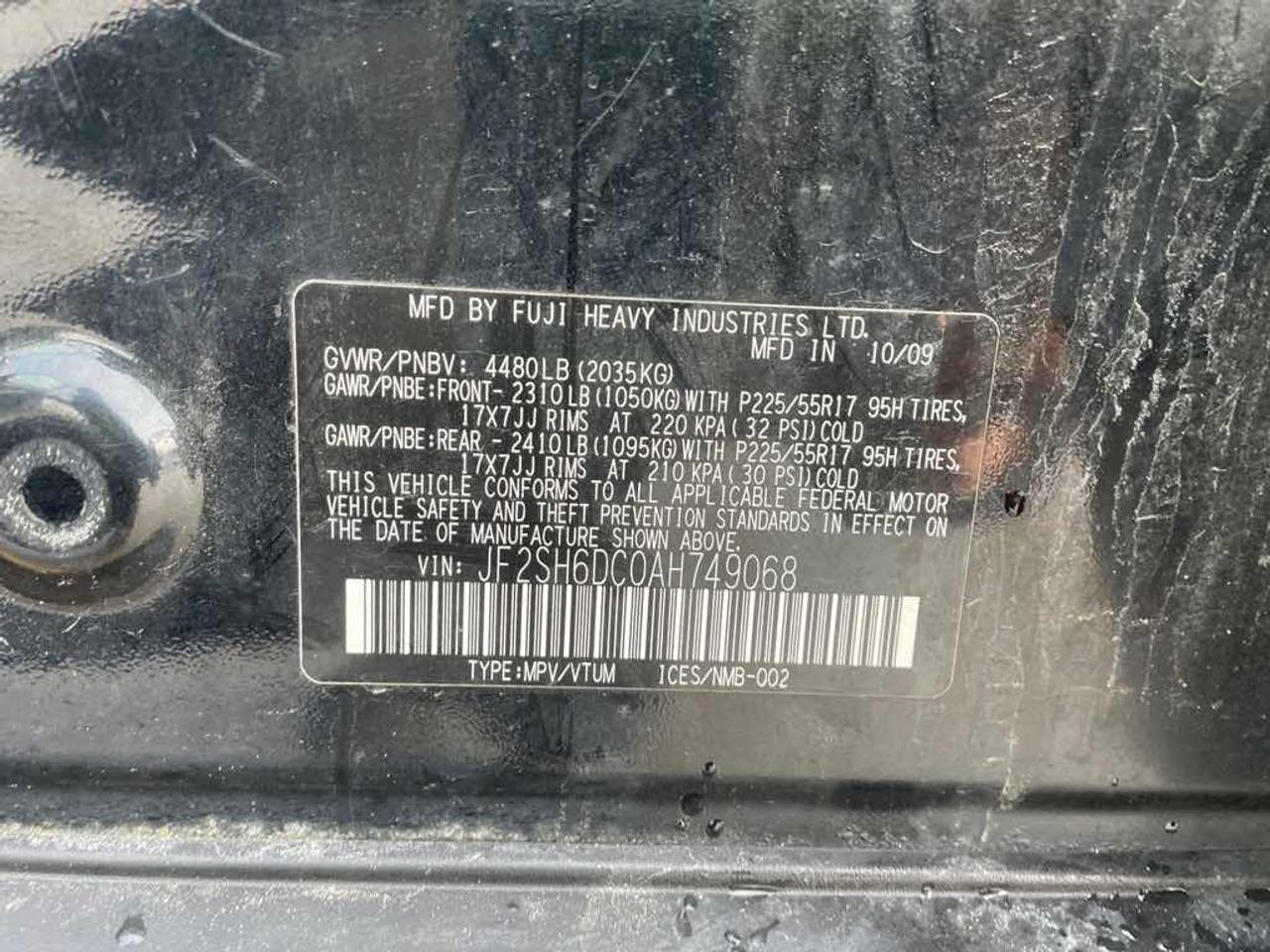 2010 Subaru FORESTER 2.5X LIMI  Photo