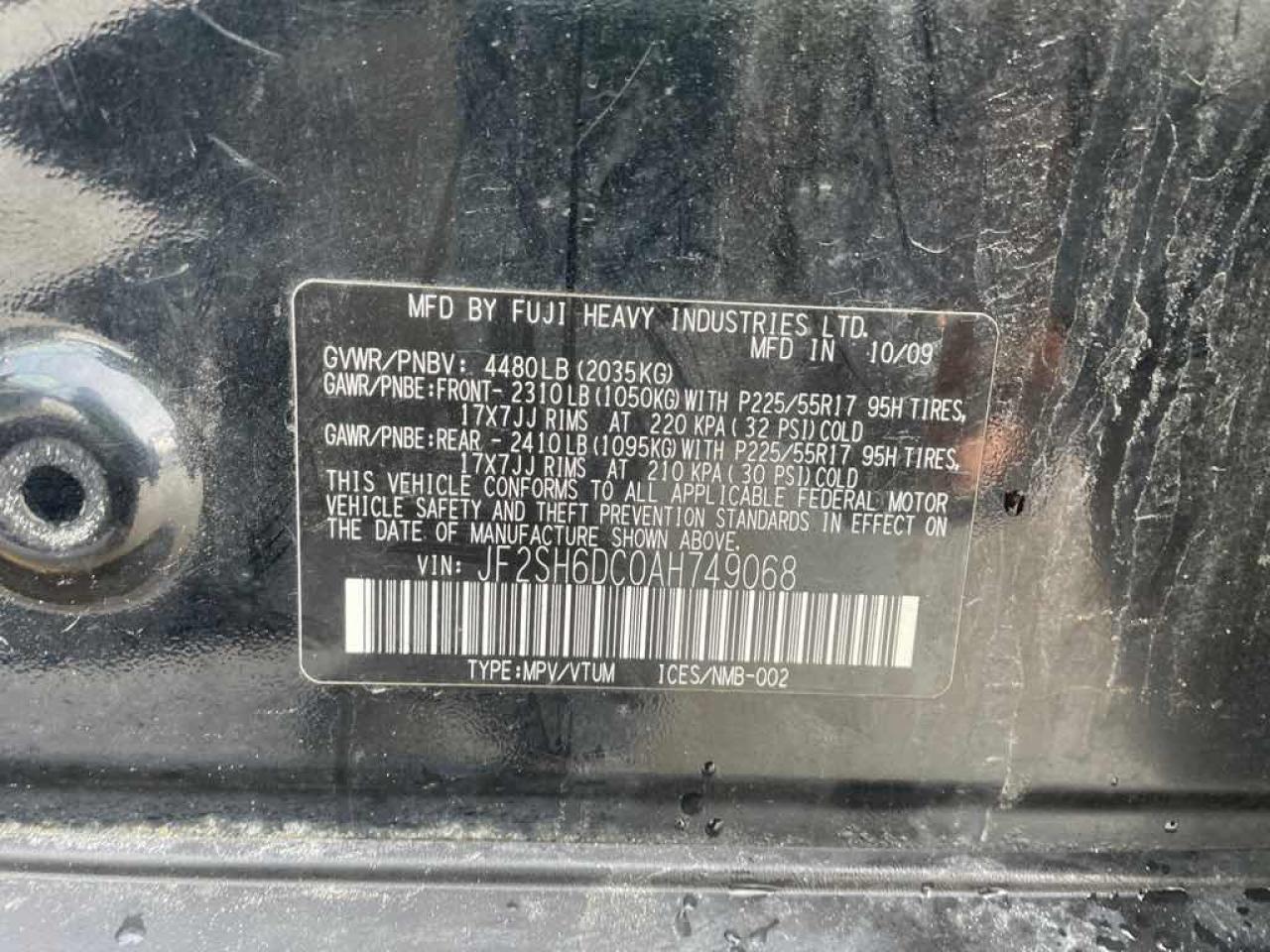 2010 Subaru FORESTER 2.5X LIMI  - Photo #13