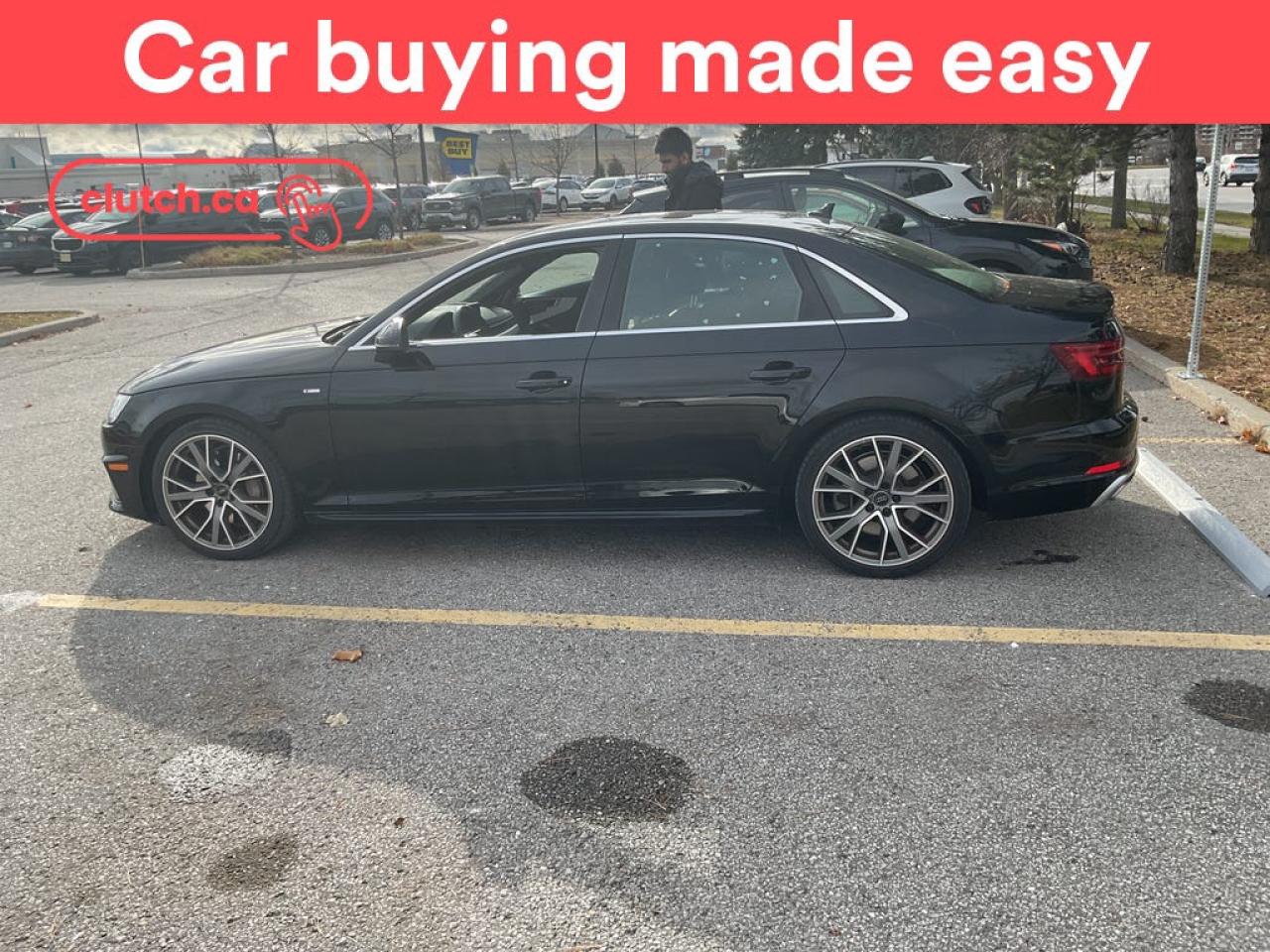 Used 2019 Audi A4 Progressiv 45 Quattro w/ Apple CarPlay & Android Auto, Sunroof, Nav for sale in Toronto, ON