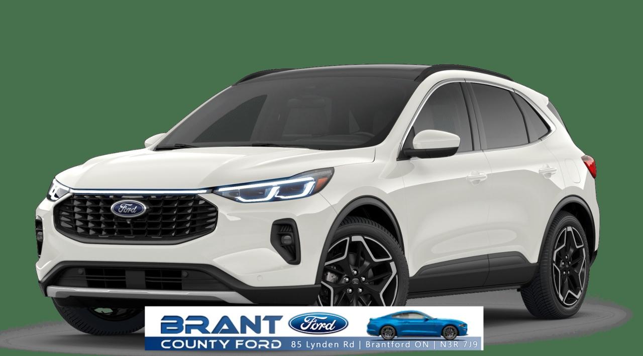Meet the 2025 Ford Escape Platinum AWD Hybrid  the refined, efficient, and technology-forward SUV built for Ontario drivers.  Blending premium comfort with hybrid fuel savings and intelligent AWD capability, the Escape Platinum delivers everything modern families, commuters, and road-trip lovers need. Whether youre navigating Brantford streets, heading up north for a weekend getaway, or commuting daily, this Escape offers efficiency, comfort, and versatility without compromise.  ?? Performance & Capability  2.5L Hybrid Powertrain (4-cylinder engine + electric motor)  Automatic transmission for smooth, quiet driving  Intelligent AWD for confident handling in Ontario winters  Exceptional fuel efficiency thanks to Fords hybrid engineering  Selectable drive modes for Normal, Eco, Sport, Slippery and Snow  Smooth, comfortable ride ideal for city and highway driving  ?? Premium Platinum Interior  The flagship Platinum trim gives you Fords highest level of Escape luxury:  Heated leather-trimmed seats with power drivers seat  Heated steering wheel for cold Canadian mornings  Large touchscreen with SYNC&reg; multimedia system  Apple CarPlay & Android Auto compatibility  Premium finishes, soft-touch materials, modern cabin lighting  Dual-zone automatic climate control  Advanced digital instrument cluster  ?? Smart Utility & Modern Features  Spacious 4-door SUV layout with versatile rear seating  Ample cargo space for groceries, hockey gear or travel bags  Hybrid efficiency for lower fuel costs  Ford Co-Pilot360 safety suite: Blind Spot Monitoring, Pre-Collision Assist, Lane Keeping System  FordPass Connect for remote start, lock/unlock, vehicle tracking & more  Intelligent storage throughout the cabin  ?? Why Ontario Drivers Love the Escape Hybrid  Outstanding fuel economy without sacrificing power  Compact size for city driving, but roomy enough for families  AWD for year-round confidence  Perfect for commuters, students, young families, and everyday drivers  Modern styling with exceptional tech value  Low maintenance hybrid system engineered for long-term reliability  ?? Available Now at Brant County Ford  Proudly serving Brantford, Hamilton, Cambridge, Kitchener, Waterloo, and the GTA for over 40 years. We offer competitive financing, trade-in options, and Ford Protect extended warranties to fit your lifestyle.  ?? Visit us at: 85 Lynden Rd, Brantford ON ?? Call: 519-756-6191 ?? Email: sales@brantcountyford.ca  Book your test drive today and experience the platinum-level comfort of the 2025 Escape Hybrid.  ?? Pricing & Disclosure  PURCHASE PRICE ONLY (Includes Fords Delivery Allowance) See dealer for full details.  All prices are plus HST & Licensing. Ontario prices include OMVIC fee. Alberta & BC include AMVIC where applicable. Sale price assumes all applicable rebates & incentives (Delivery Allowance, Non-Stackable Cash, 3-Payment Rebate, SUV Bonus, Winter Bonus, Safety Incentives, etc.). All prices are in Canadian dollars unless otherwise noted. Retailers set individual pricing.    2025 Ford Escape Platinum Hybrid, Ford Escape for sale Ontario, Escape Hybrid Brantford, new Ford SUV Canada, AWD hybrid SUV Ontario, Brant County Ford Escape, fuel-efficient SUV Canada.