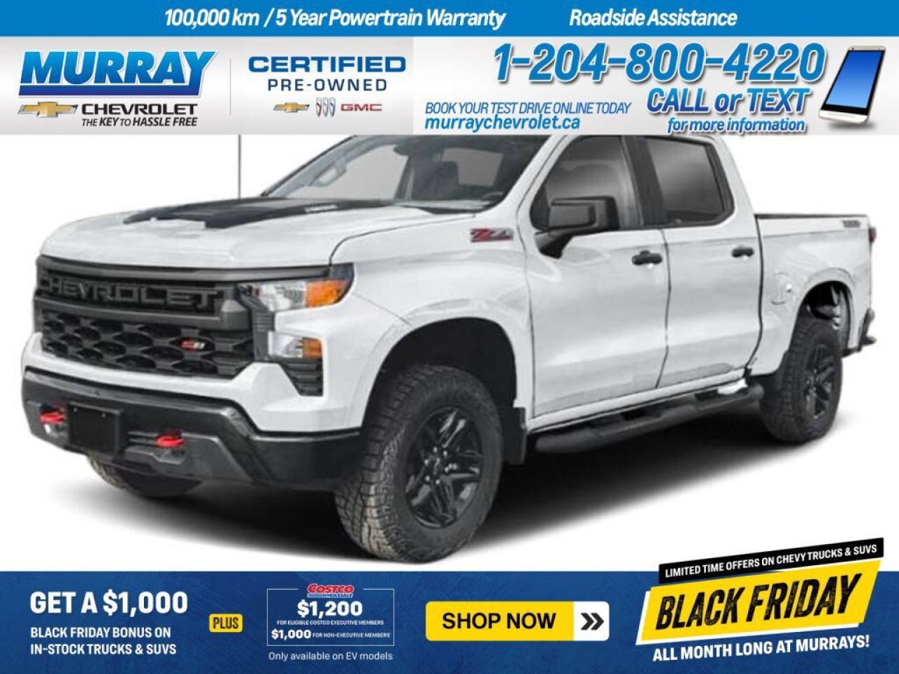 New 2026 Chevrolet Silverado 1500 Custom Trail Boss for sale in Winnipeg, MB