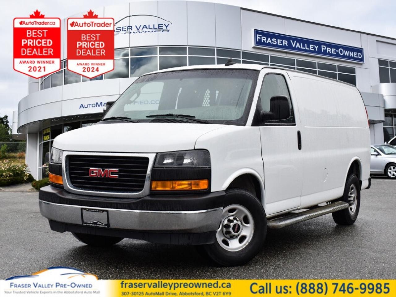 Used 2019 GMC Savana Cargo Van RWD 2500 135  Local, One Owner, Clean History for sale in Abbotsford, BC