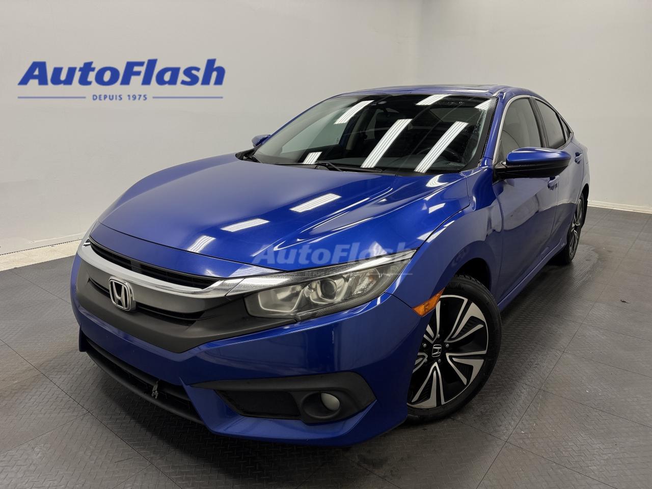 Used 2016 Honda Civic Sedan EX-T, CARPLAY, CAMERA, TOIT OUVRANT for sale in Saint-Hubert, QC