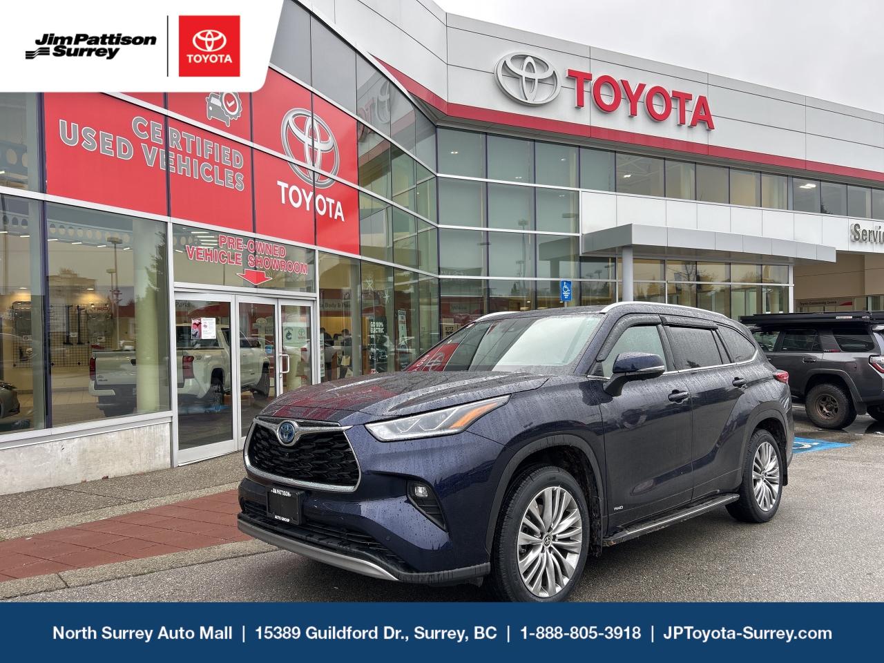 Used 2023 Toyota Highlander HYBRID Limited AWD PLATINUM EDITION for sale in Surrey, BC