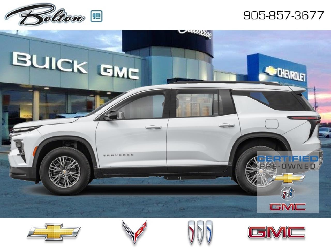 Used 2025 Chevrolet Traverse LT GM CERTIFIED PRE-OWNED PROGRAM - FINANCE @ 4.99% for sale in Bolton, ON
