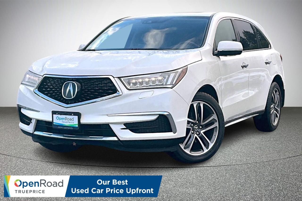 Experience the 2018 Acura MDX Navi, a luxurious and capable SUV built for comfort and performance. The Navi trim adds premium leather seats, navigation system, panoramic sunroof, advanced audio system, tri zone climate control, and a suite of driver assistance features. With smooth handling and sophisticated style, it delivers a refined driving experience. Come see it in person and take it for an exciting test drive today! Drive away with confidence from OpenRoad Toyota Abbotsford! Get our TruePrice upfront with no haggling and no hassle. Every OpenRoad Certified vehicle is fully inspected and backed by a Carfax history report. Visit us today at 30210 Automall Drive in Abbotsford or call now to book your test drive and get behind the wheel!   List Price subject to $595 Documentation Fee, $499 Lease/Finance Fee, and applicable taxes. VSA Dealer #40643