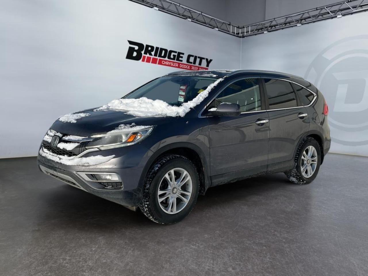Used 2015 Honda CR-V Touring AWD - Leather - Sunroof - Bluetooth - Heated Steering Wheel - Local Trade! for sale in Lethbridge, AB