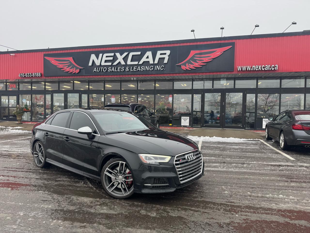 2018 Audi S3 PROGRESSIV AWD LEATHER PAN/ROOF NAVI B/SPOT CAMERA Photo0