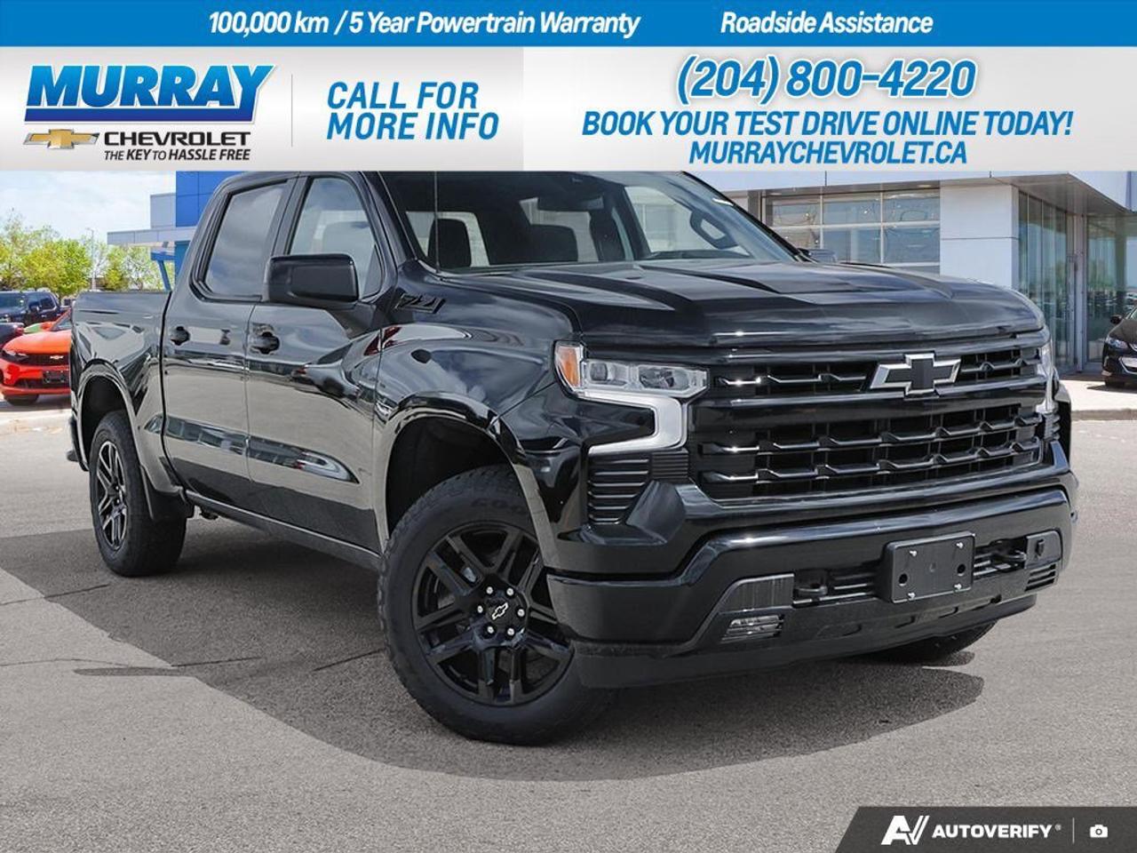 *ENGINE 5.3L ECOTEC3 V8* *TRANSMISSION 8-SPEED AUTOMATIC* *Z71 OFF-ROAD PACKAGE*  Experience unmatched power and versatility with the 2026 Chevrolet Silverado 1500 RST, available at Murray Chevrolet Winnipeg. This Crew Cab Pickup commands the road with its robust **5.3L Ecotec3 V8 engine**, delivering an impressive 355 horsepower, optimized by the Dynamic Fuel Management system. Paired with an **8-speed automatic transmission**, this Silverado ensures smooth handling and exceptional towing capabilities, making it the ideal choice for both work and play.  The **Z71 Off-Road Package** enhances your off-road adventures, featuring an Off-Road suspension, heavy-duty air filter, and skid plates for ultimate protection. With 20 high gloss black painted aluminum wheels and all-terrain tires, this Silverado is designed to tackle any terrain with ease and style.  Step inside to find a cabin that blends comfort and technology seamlessly. Enjoy features like the heated front seats, keyless entry, and a state-of-the-art navigation system. The advanced safety suite, including Lane Keeping Assist and Front Collision Mitigation, ensures peace of mind on every journey.  Visit us in Winnipeg and take the 2026 Chevrolet Silverado 1500 RST for a test drive. Experience the perfect blend of power, capability, and luxury.   Dealer Permit #1740