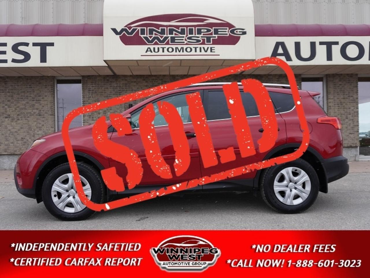 Used 2013 Toyota RAV4 AWD 4DR LE, VERY LOW KMS, LOCAL TRADE for sale in Headingley, MB