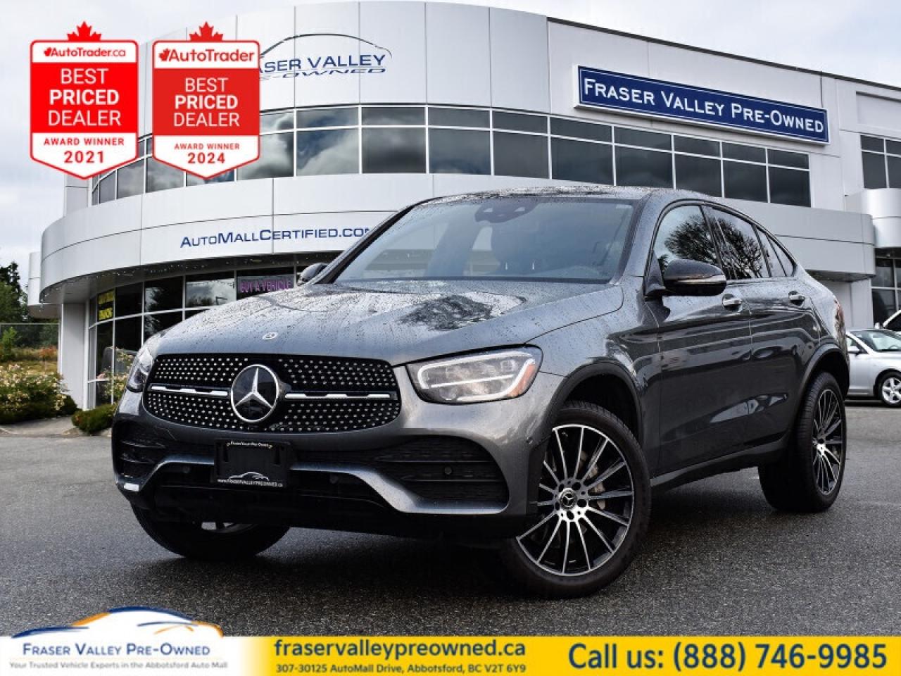 Used 2023 Mercedes-Benz GLC 300 4MATIC Coupe  - Sunroof - $205.17 /Wk for sale in Abbotsford, BC