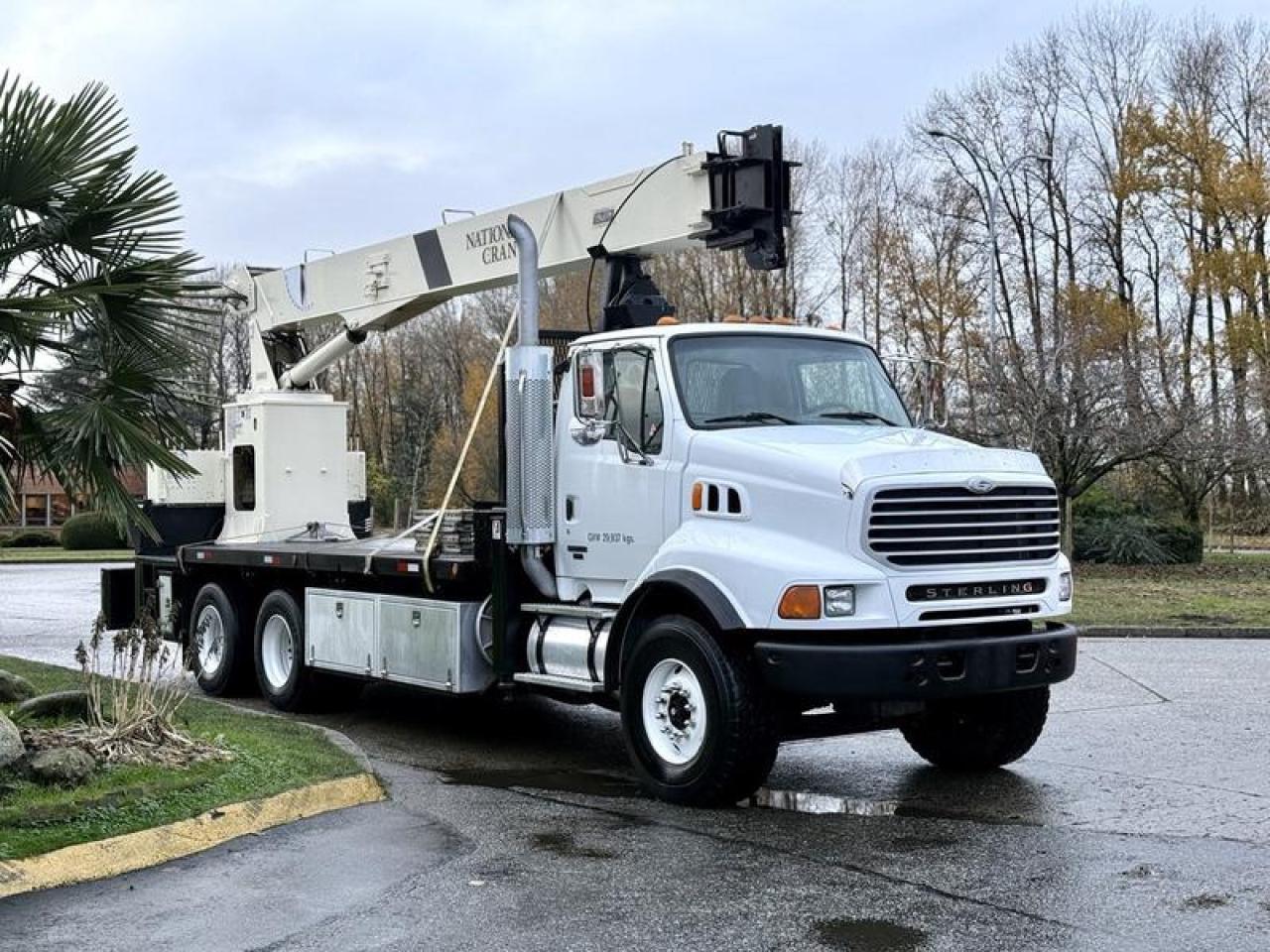 Used 2004 Sterling LT9500 National Crane 600D Flat Deck Crane Truck for sale in Burnaby, BC