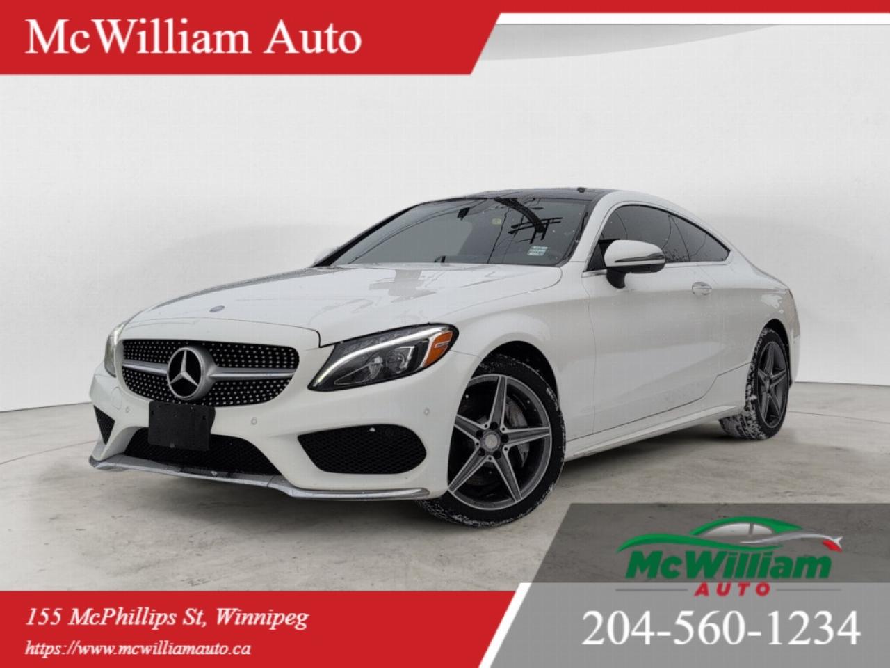 Used 2017 Mercedes-Benz C-Class C 300 4MATIC Coupe | Burmester Sound | AMG Wheels | Mint | for sale in Winnipeg, MB