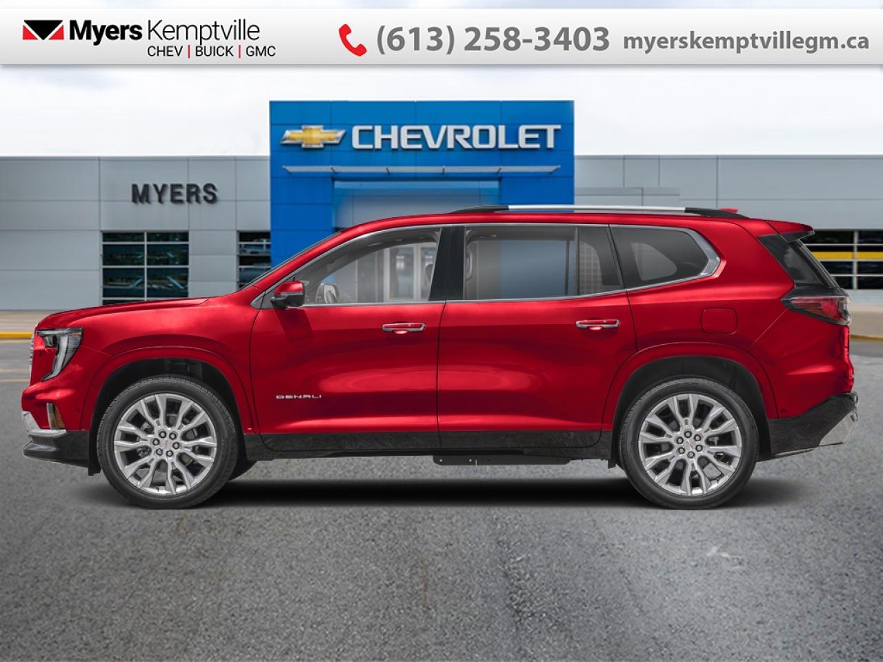 Used 2024 GMC Acadia Denali  - Luxury Package -  Sunroof for sale in Kemptville, ON