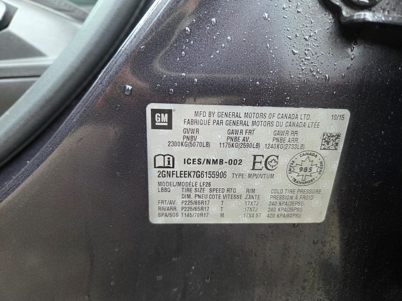 2016 Chevrolet Equinox LS, AWD, NO ACCIDENT, ONLY 145KMS, CERTIFIED - Photo #16