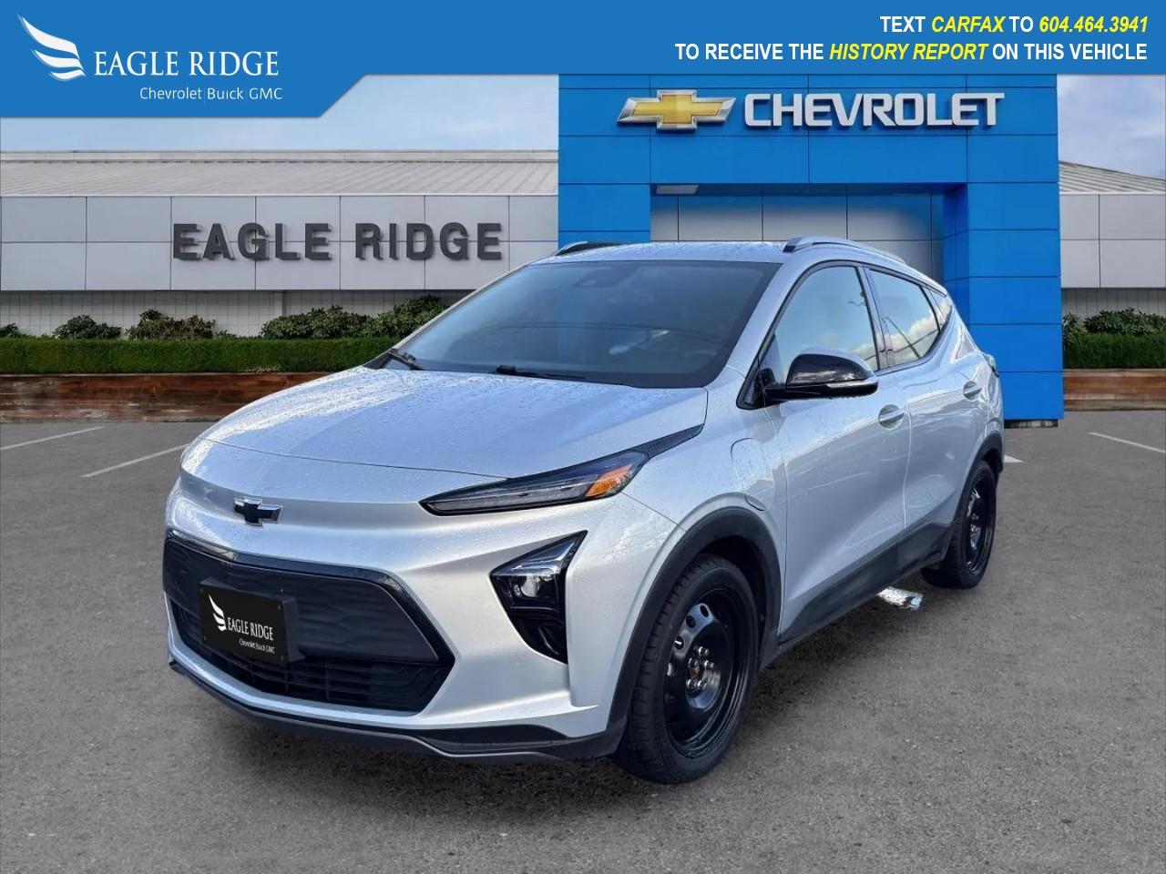 2023 Chevy Bolt EUV, LT, FWD, Subcompact Sport Utility, 4dr, Electric, 1-Speed Automatic, Alloys, with Preferred Equipment Group 2LT, including Heated Seats, and Backup Camera; Eagle Ridge GM is Proud to be your New and Used Chevrolet, Buick, and GMC Dealer in Coquitlam, with a Certified Service and Parts Department. Find your next New or Used Vehicle at 2595 Barnet Hwy in Coquitlam. Price Subject to $495 Documentation Fee. Financing Available for all types of Credit. Eagle Ridge GM Saves You Money. <p>Eagle Ridge GM in Coquitlam is your Locally Owned & Operated Chevrolet, Buick, GMC Dealer, and a Certified Service and Parts Center equipped with an Auto Glass & Premium Detail. Established over 30 years ago, we are proud to be Serving Clients all over Tri Cities, Lower Mainland, Fraser Valley, and the rest of British Columbia. Find your next New or Used Vehicle at 2595 Barnet Hwy in Coquitlam. Price Subject to $595 Documentation Fee. Financing Available for all types of Credit.</p>

Eagle Ridge GM in Coquitlam is your Locally Owned & Operated Chevrolet, Buick, GMC Dealer, and a Certified Service and Parts Center equipped with an Auto Glass & Premium Detail. Established over 30 years ago, we are proud to be Serving Clients all over Tri Cities, Lower Mainland, Fraser Valley, and the rest of British Columbia. Find your next New or Used Vehicle at 2595 Barnet Hwy in Coquitlam. Price Subject to $595 Documentation Fee. Financing Available for all types of Credit.